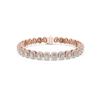Radiant Cut Lab Grown Diamond Tennis Bracelet