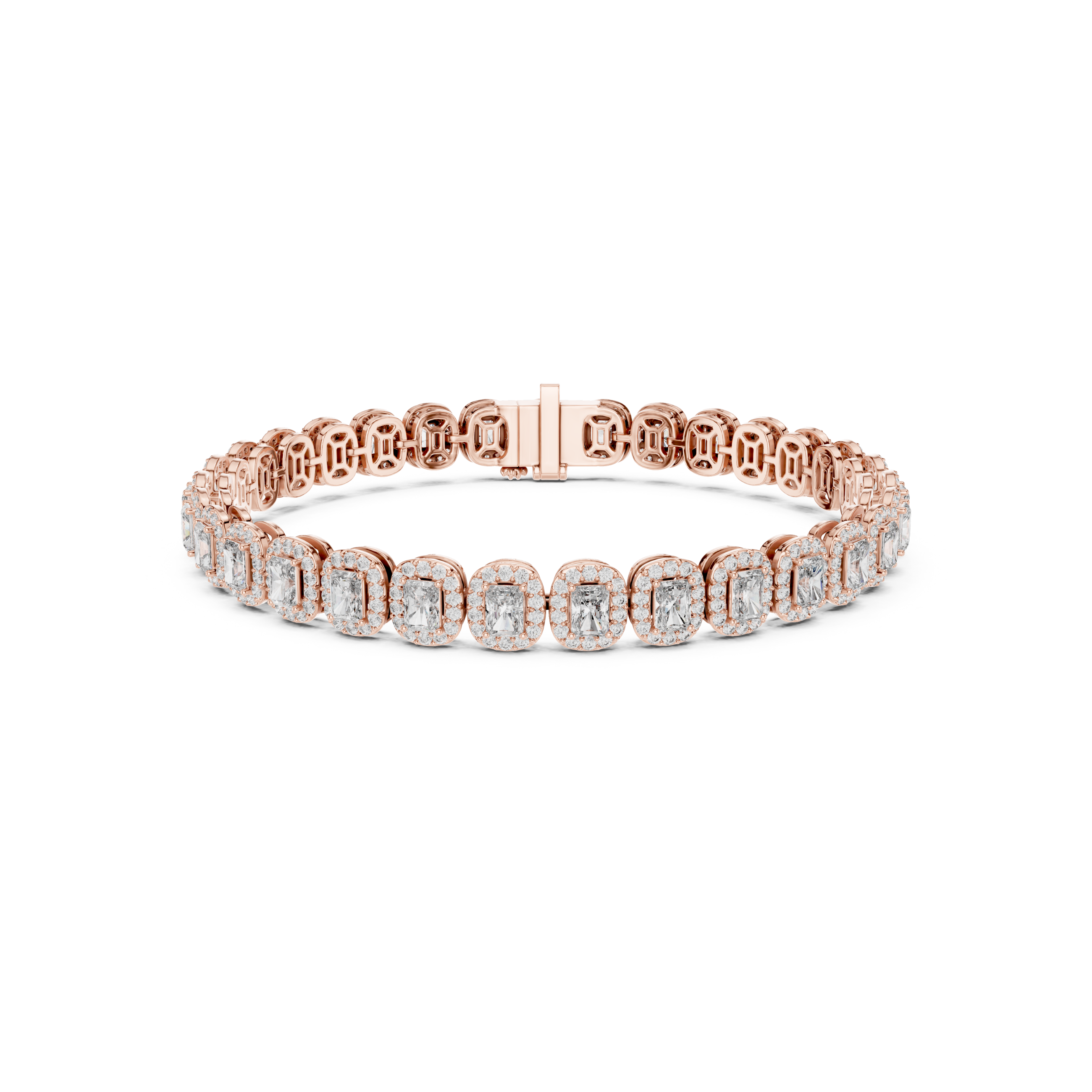Radiant Cut Lab Grown Diamond Tennis Bracelet