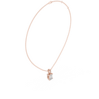 Emerald Cut Solitaire Diamond Pendant