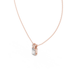 Radiant Cut Solitaire Lab Grown Diamond Pendant