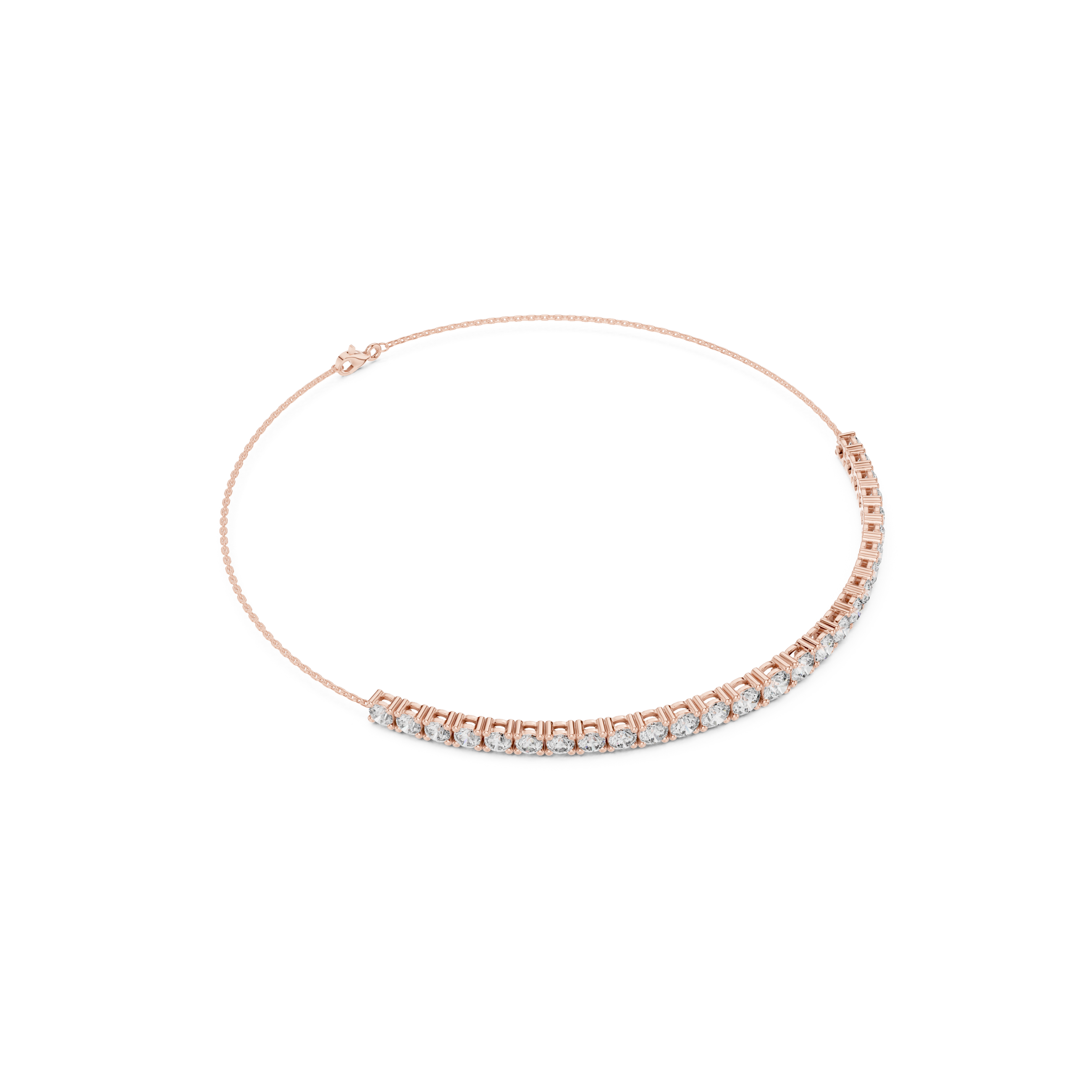 Delicate Lab Grown Diamond Chain Bracelet