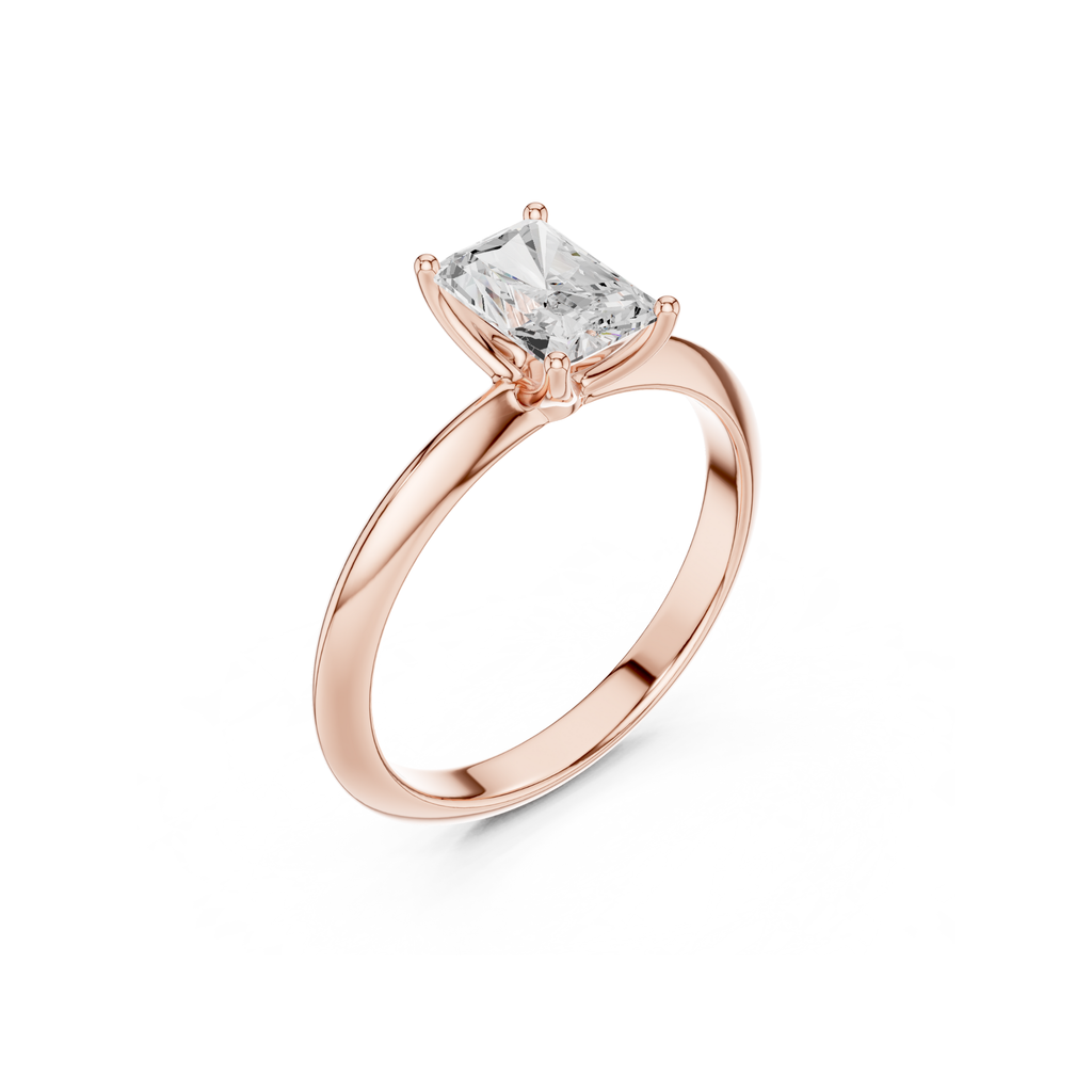 Radiant-Cut Solitaire Lab Grown Diamond Ring