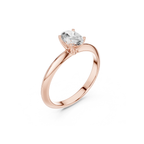 Oval-Cut Solitaire Lab Grown Diamond Ring