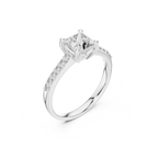 Princess-Cut Lab Grown Diamond Ring