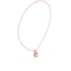 Asscher Cut Solitaire Diamond Pendant