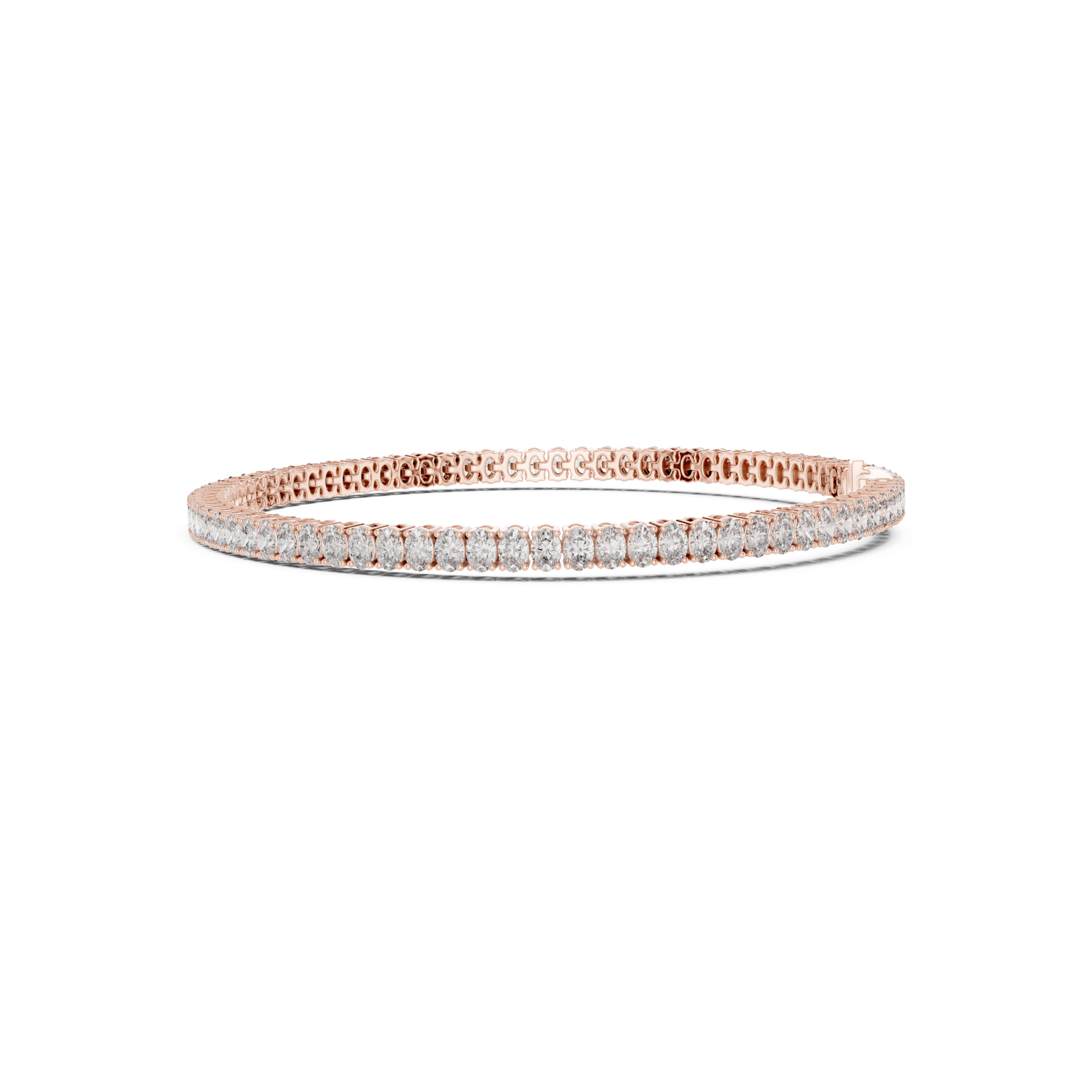 Classic Oval-Cut Lab Grown Diamond Tennis Bracelet.