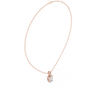 Oval Cut Solitaire Diamond Pendant