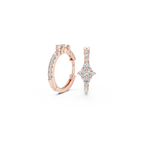 Floral Daimond Hoop Earring