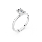 Emerald Cut Solitaire Lab Grown Diamond Ring