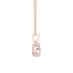 Pear Cut Solitaire Diamond Pendant