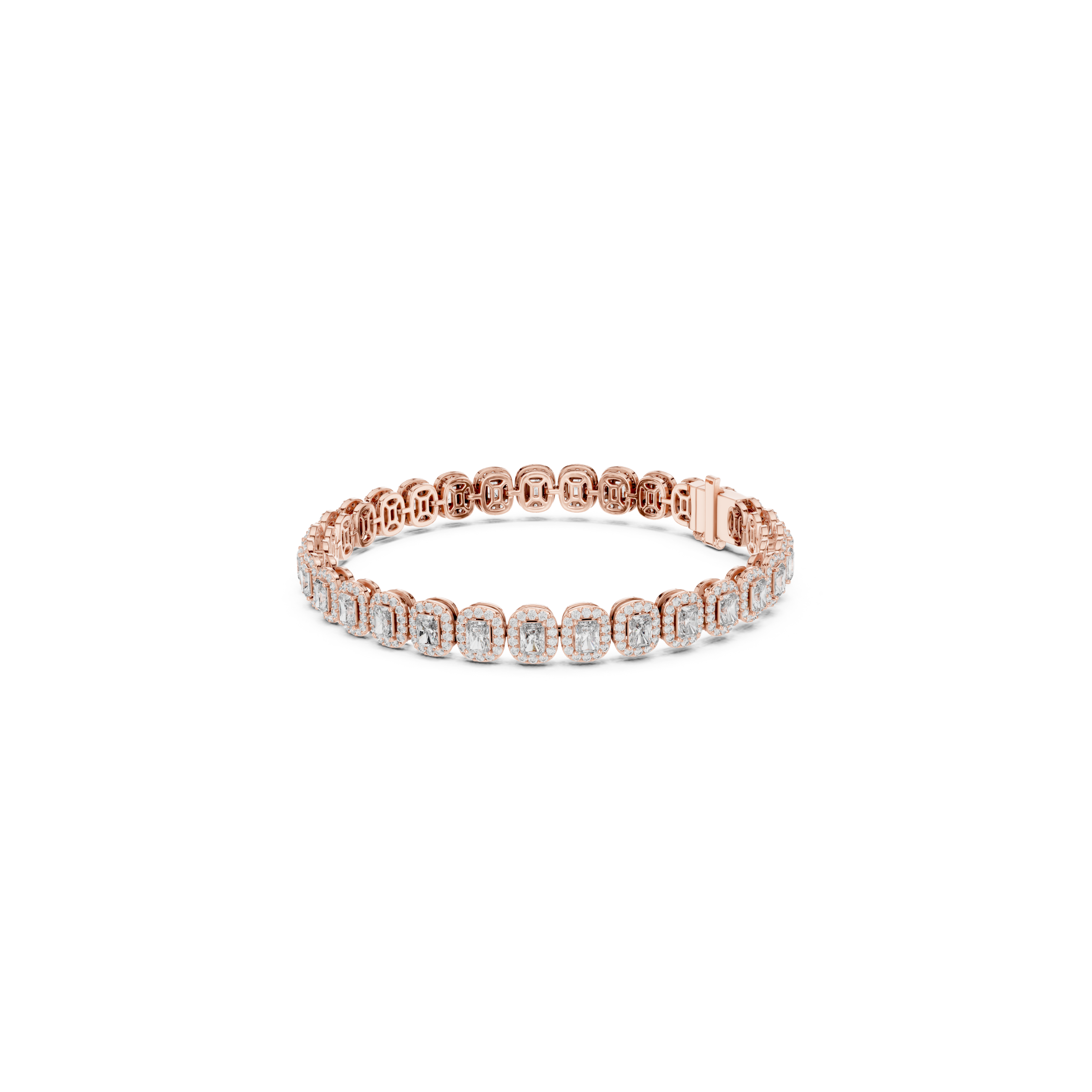 Radiant Cut Lab Grown Diamond Tennis Bracelet