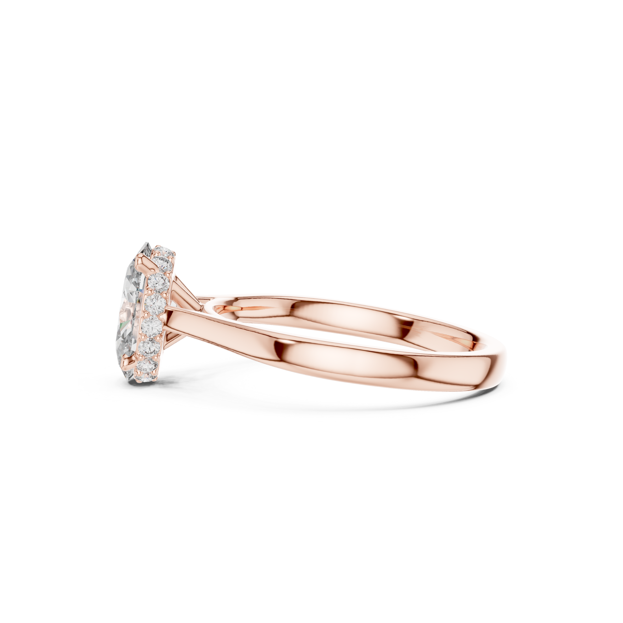 Oval-Cut Solitaire Lab Grown Diamond Ring