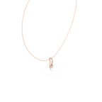 Curved Lab Grown Diamond Pandent