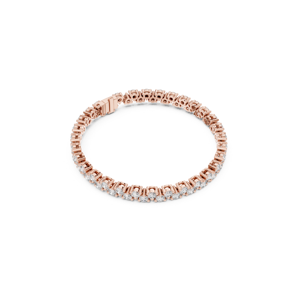 Prong-Set Brilliant Lab Grown DiamondTennis Bracelet