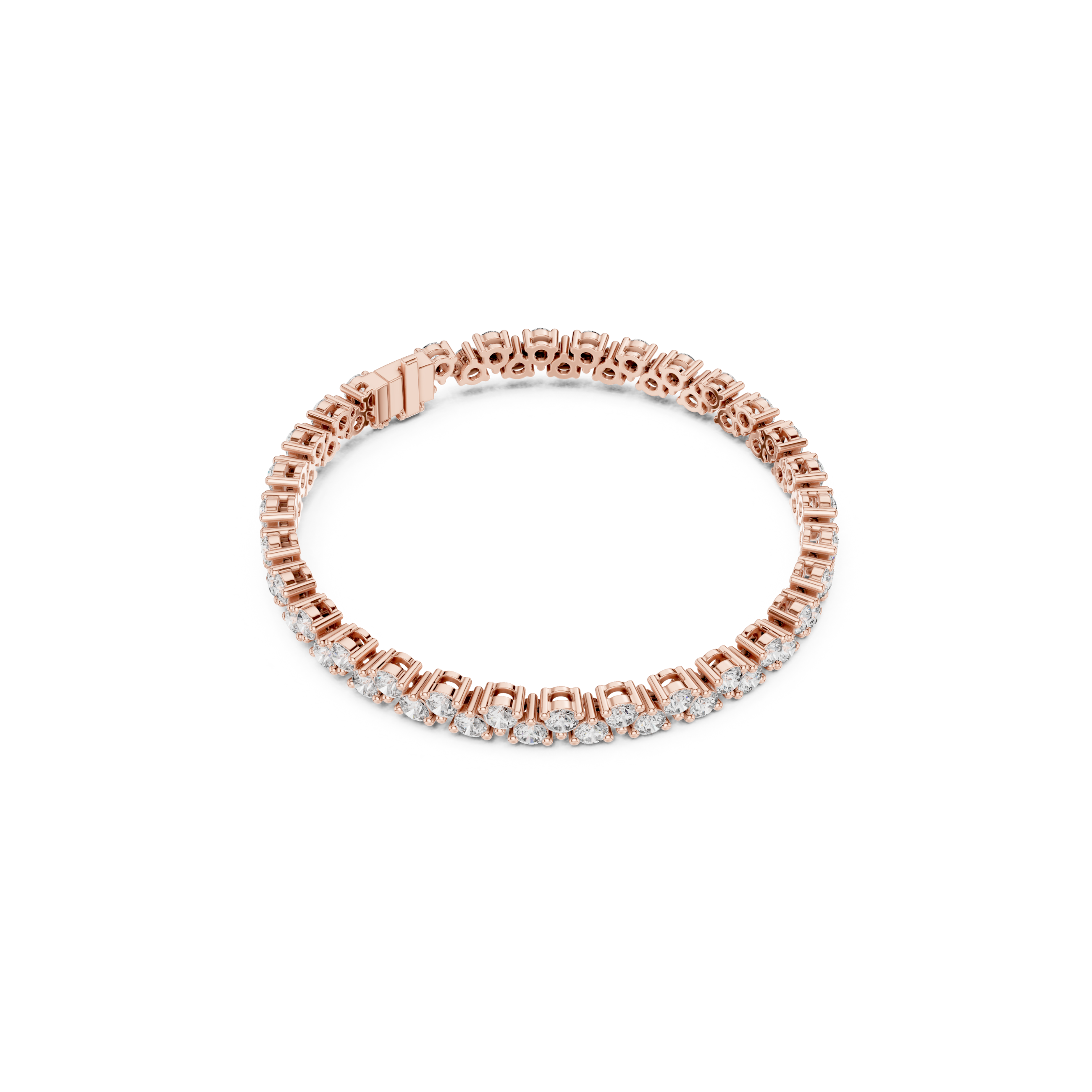 Prong-Set Brilliant Lab Grown DiamondTennis Bracelet