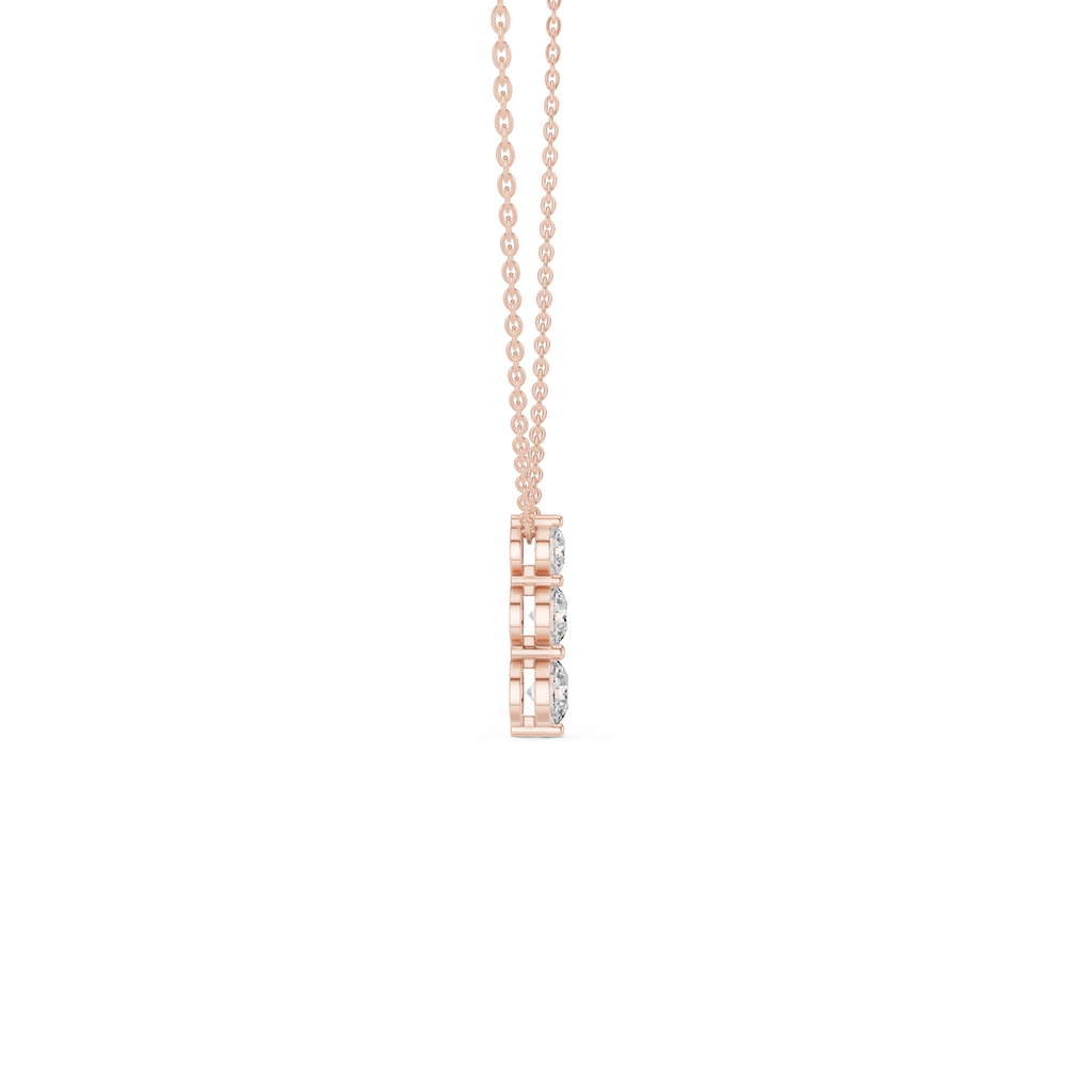 Trio Solitaire Lab Grown Diamond Pendant