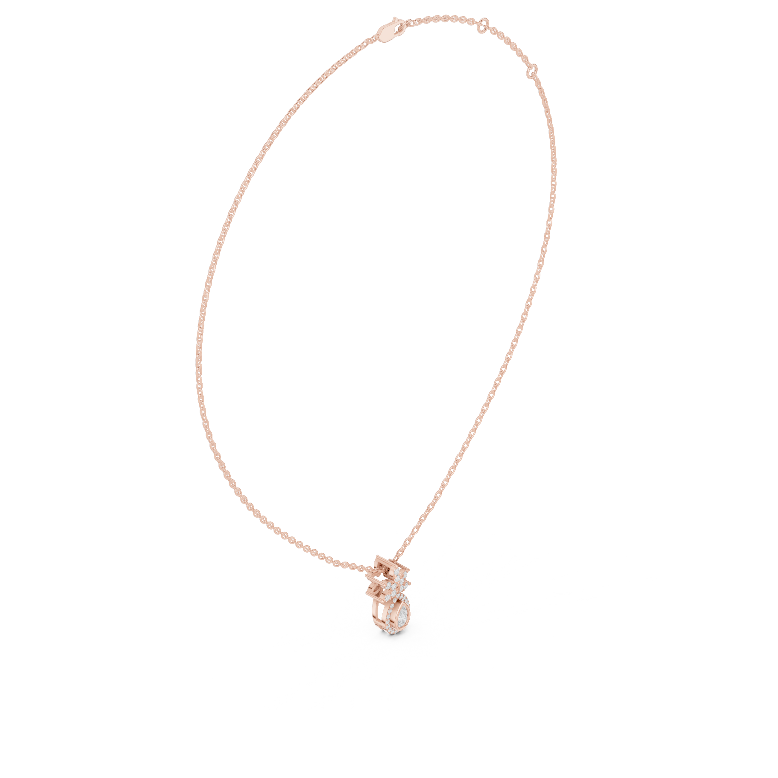 Tropical Lab Grown Diamond Pendant