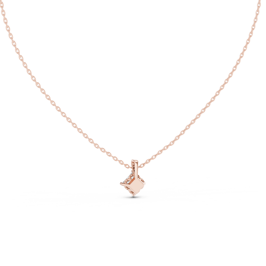 Princess Solitaire Lab Grown Diamond Pendant