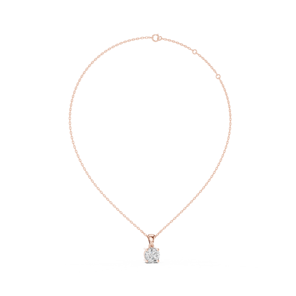 Solitaire Round Lab Grown Diamond Pendant