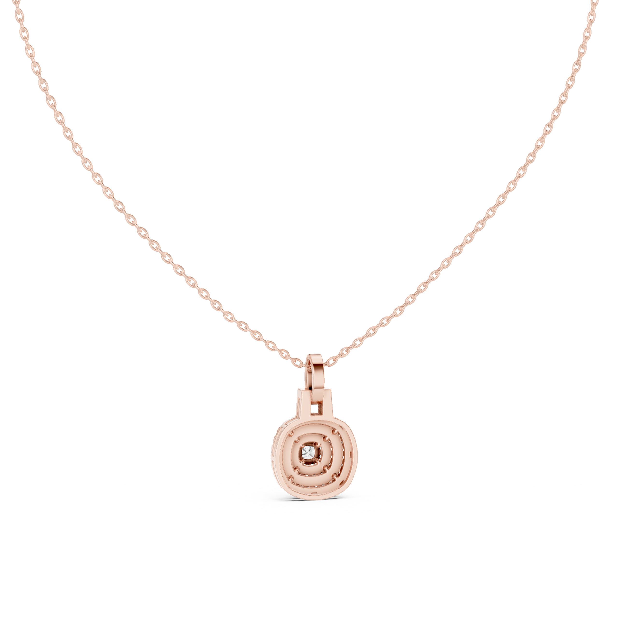 Halo Lab Grown Diamond Pendant