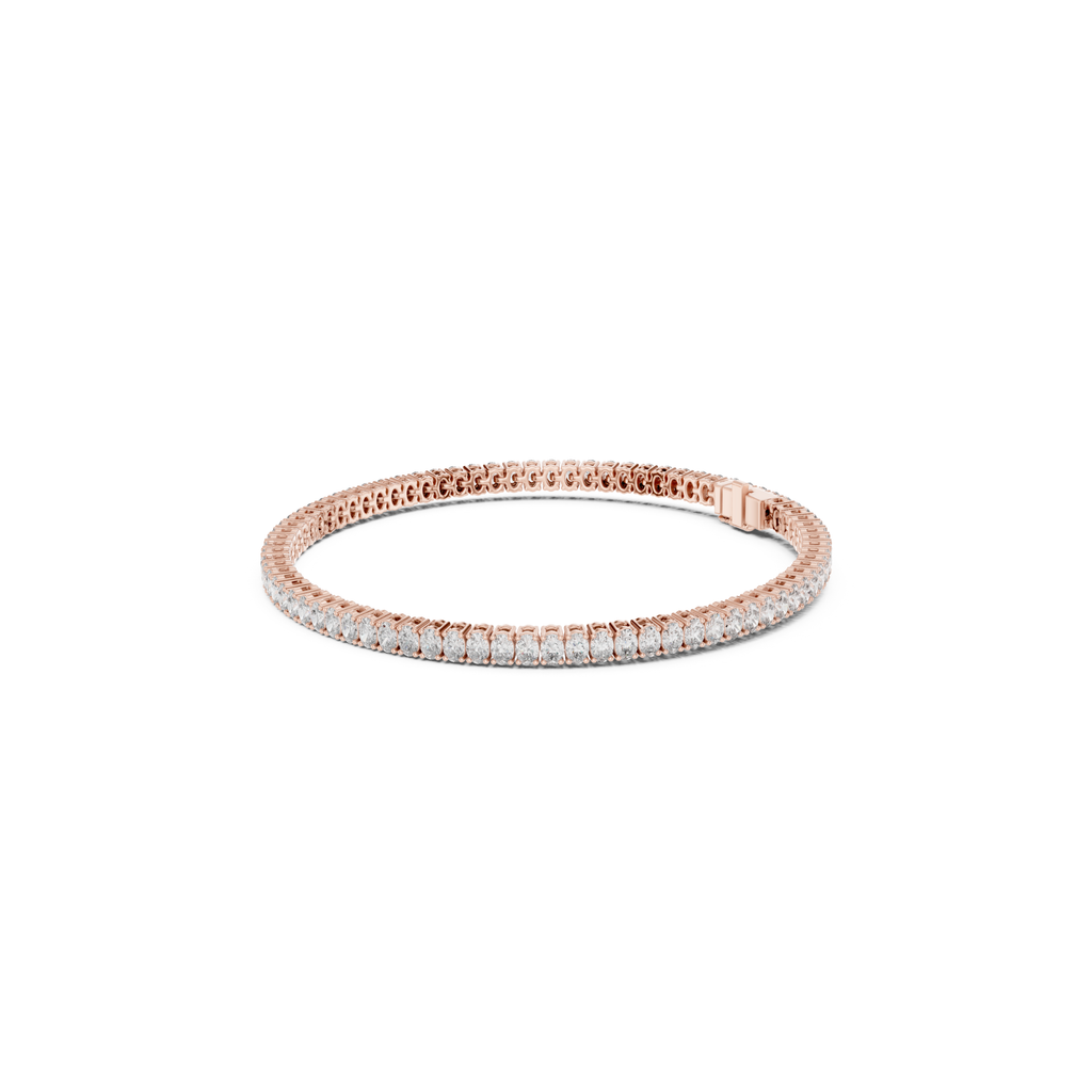 Classic Oval-Cut Lab Grown Diamond Tennis Bracelet.
