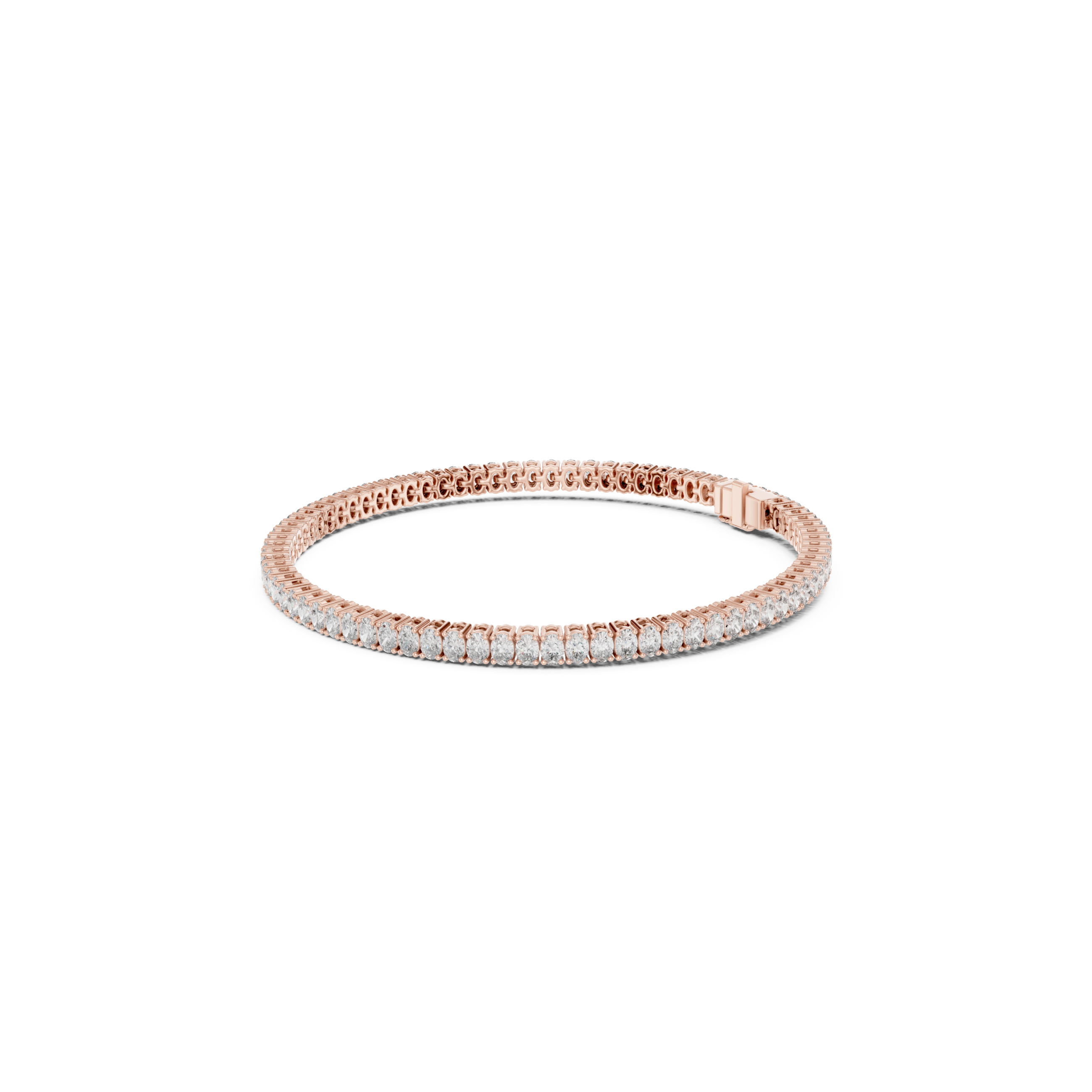 Classic Oval-Cut Lab Grown Diamond Tennis Bracelet.
