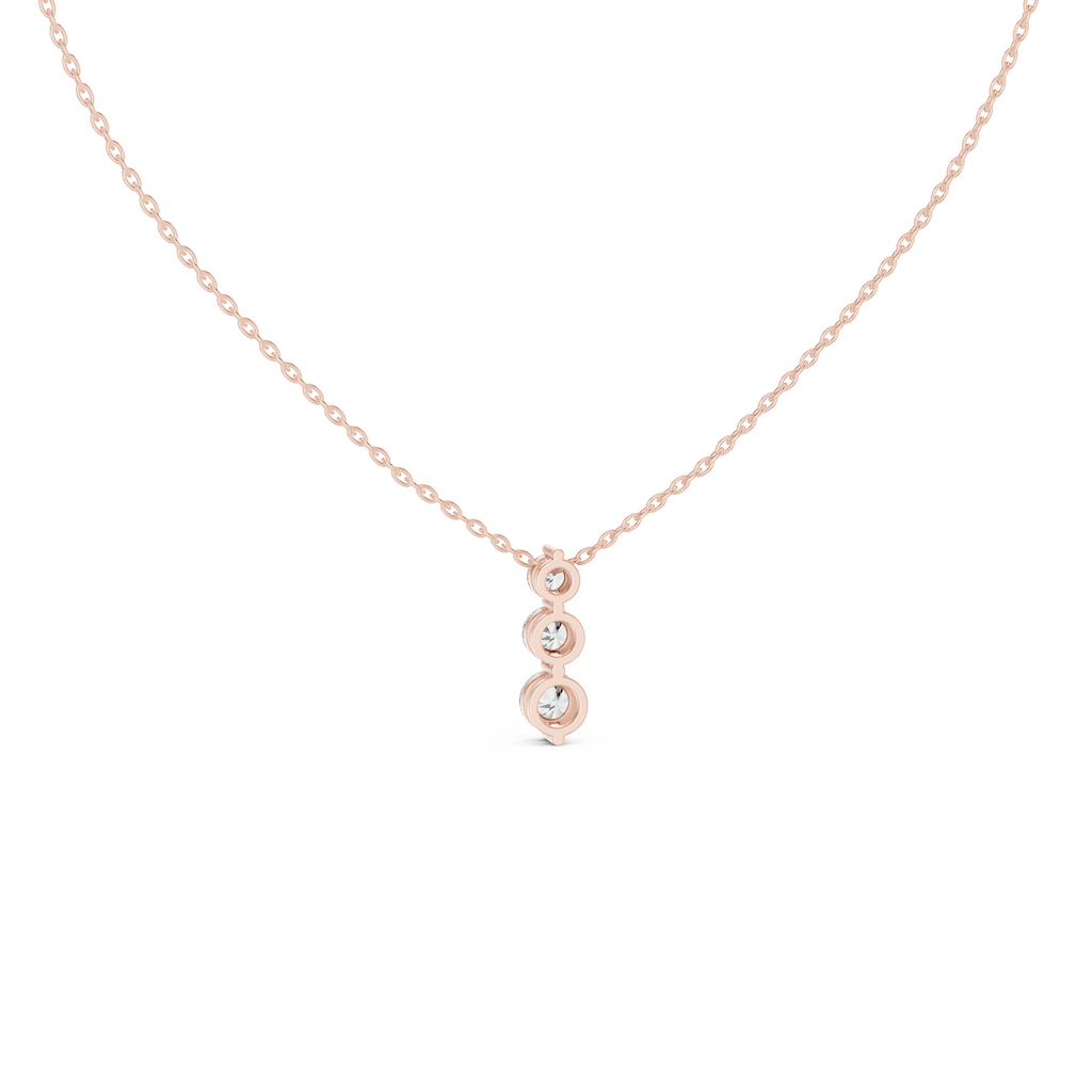 Trio Solitaire Lab Grown Diamond Pendant