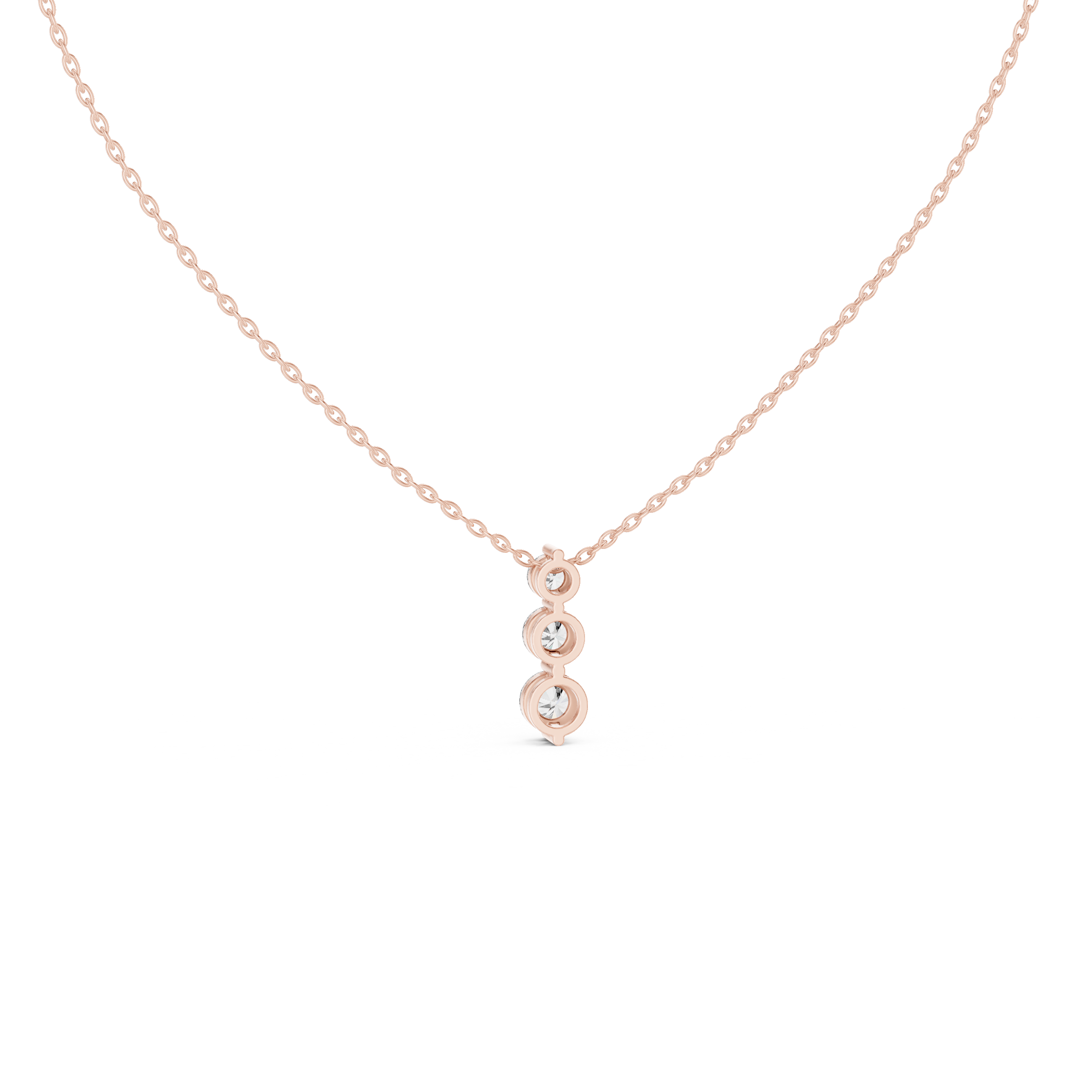 Trio Solitaire Lab Grown Diamond Pendant