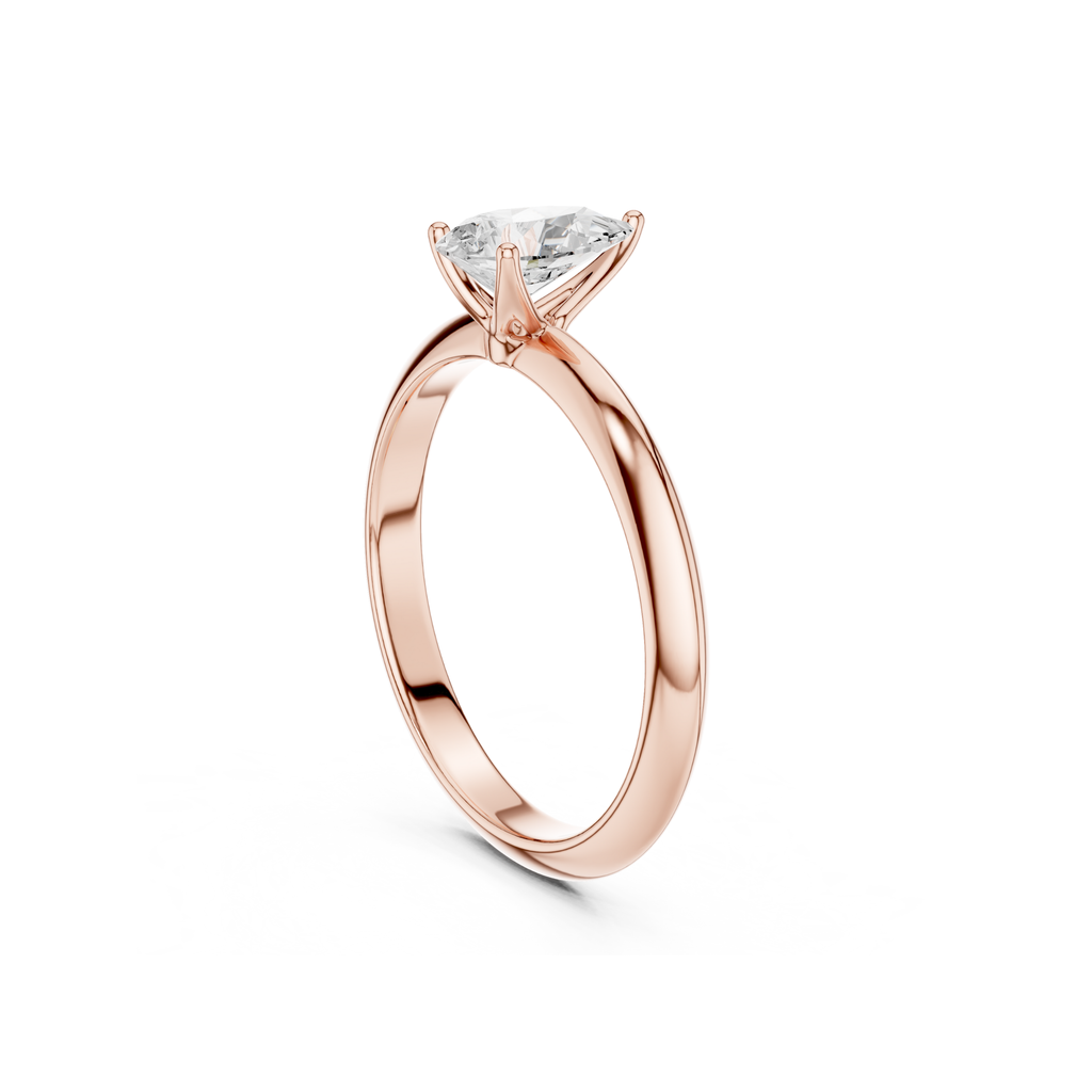 Pear-Cut Solitaire Lab Grown Diamond Ring