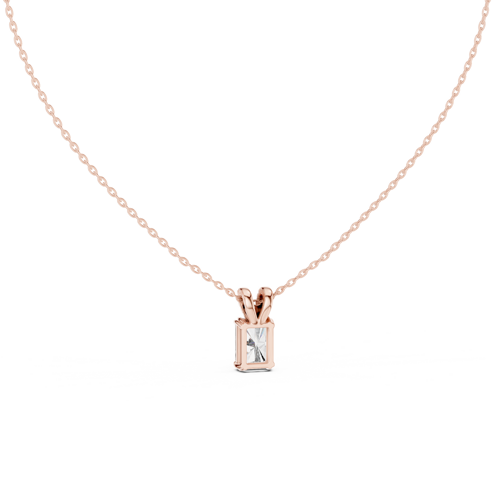 Radiant Cut Solitaire Lab Grown Diamond Pendant