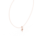 Curved Lab Grown Diamond Pandent