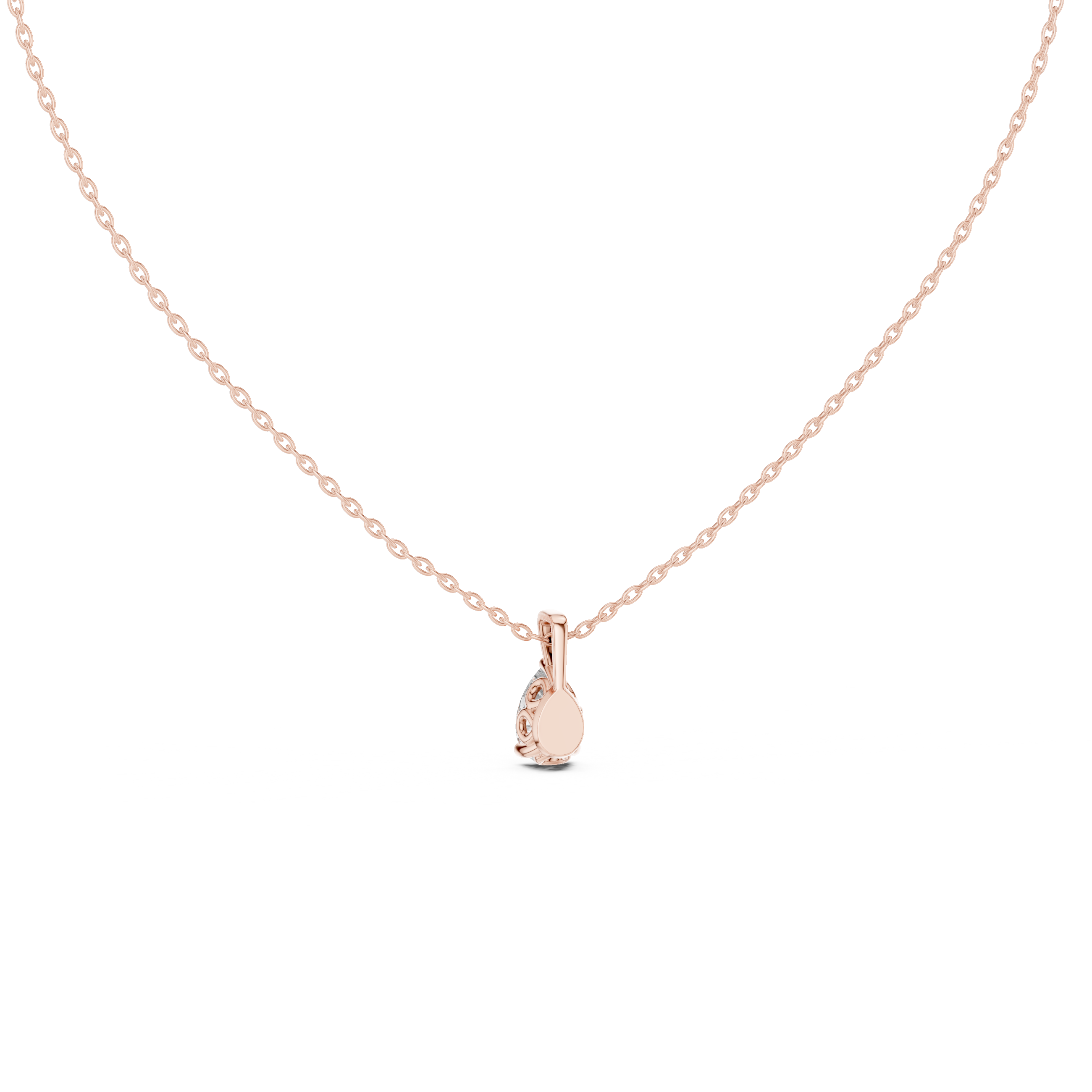 Pear Cut Solitaire Lab Grown Diamond Pendant