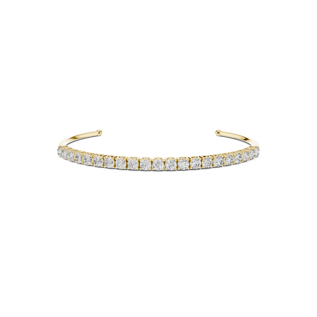 Open Cuff Lab Grown Diamond Bracelet