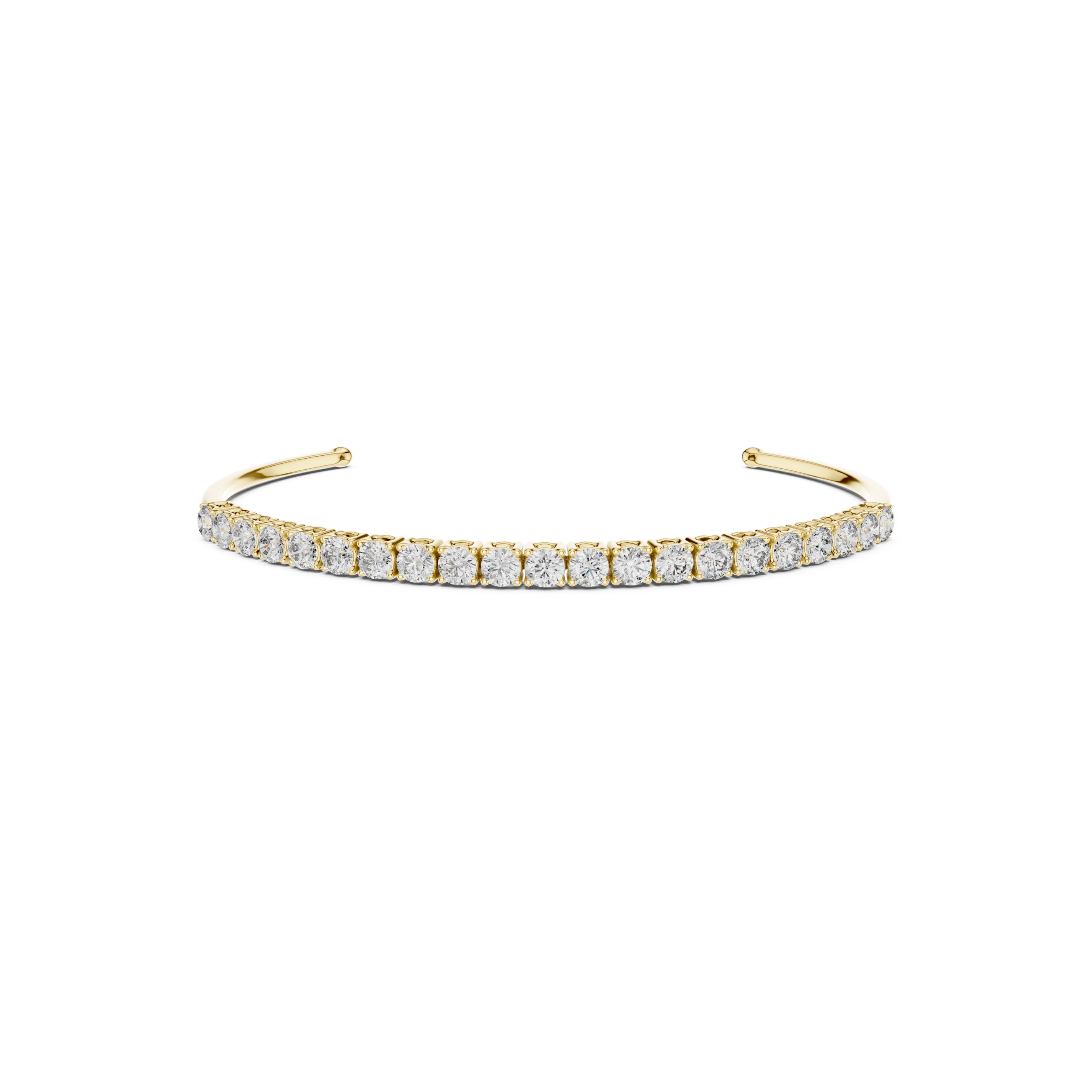 Open Cuff Lab Grown Diamond Bracelet