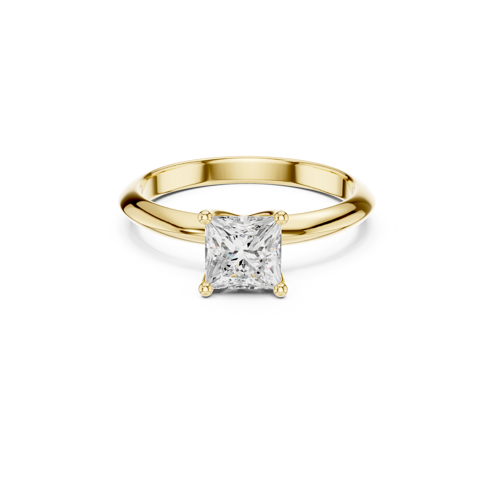 Princess-Cut Solitaire Lab Grown Diamond Ring