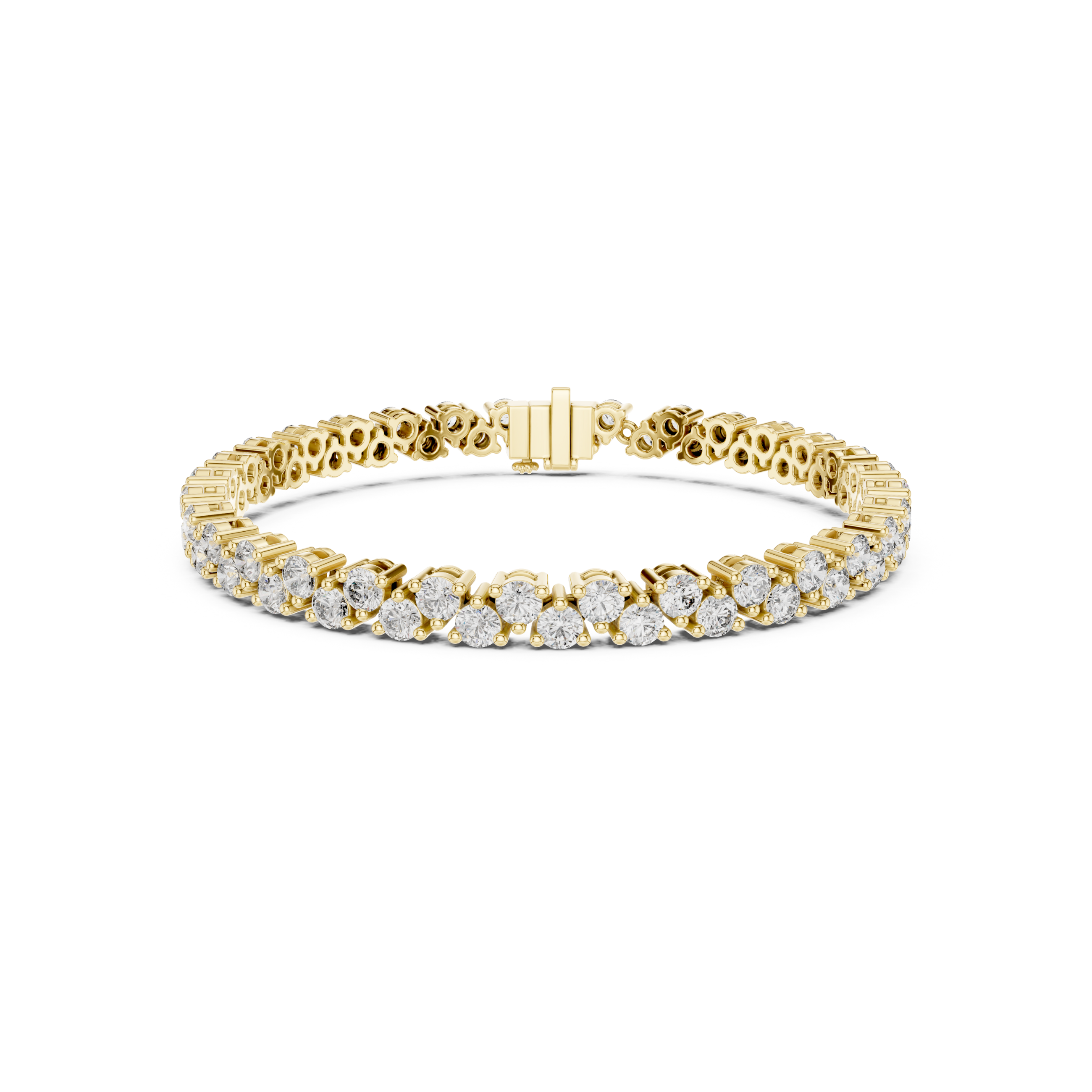 Prong-Set Brilliant Lab Grown DiamondTennis Bracelet