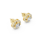 Elegant Halo Lab Grown Diamond Earring