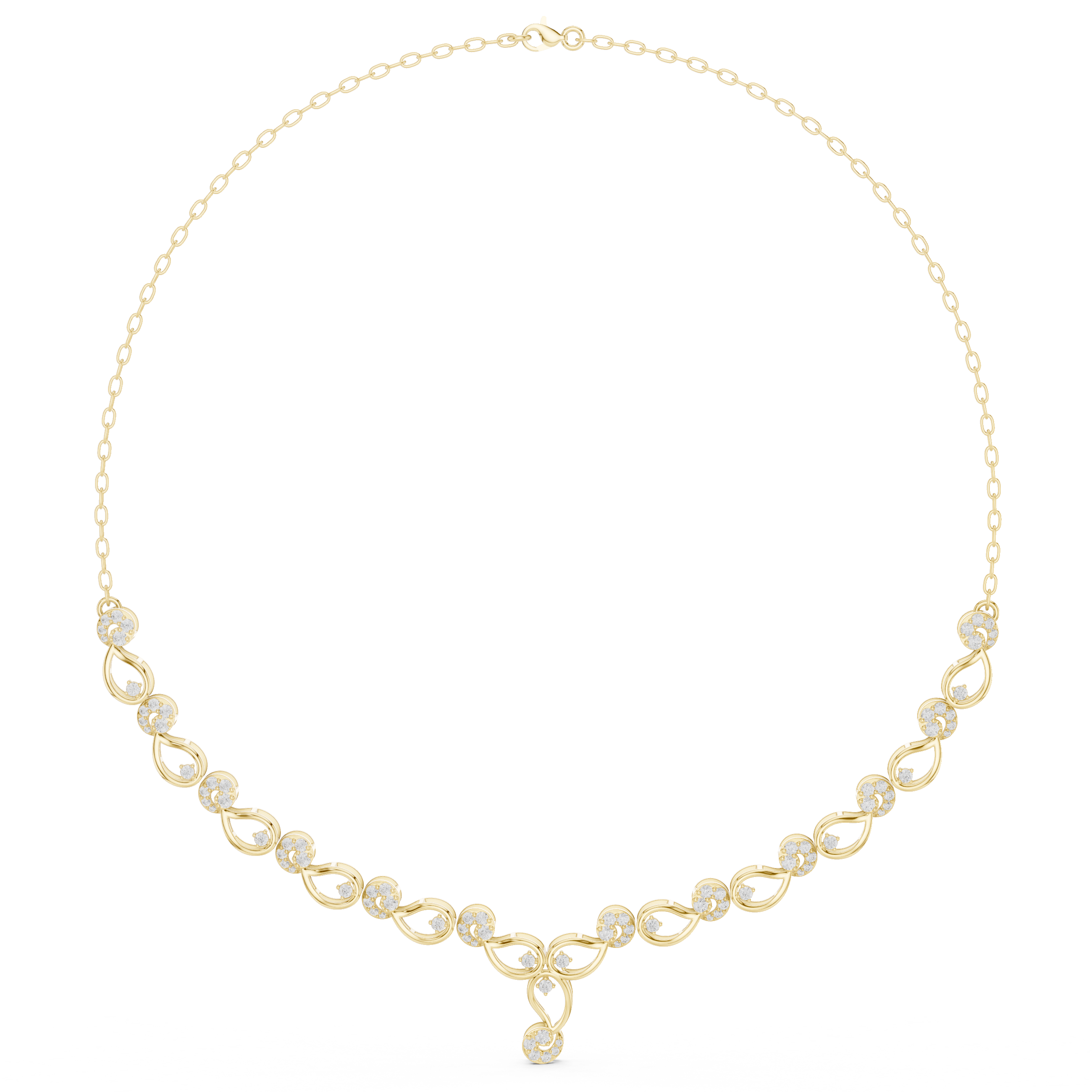 Infinity Drop Lab Grown Diamond Necklace