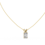 Radiant Cut Solitaire Lab Grown Diamond Pendant