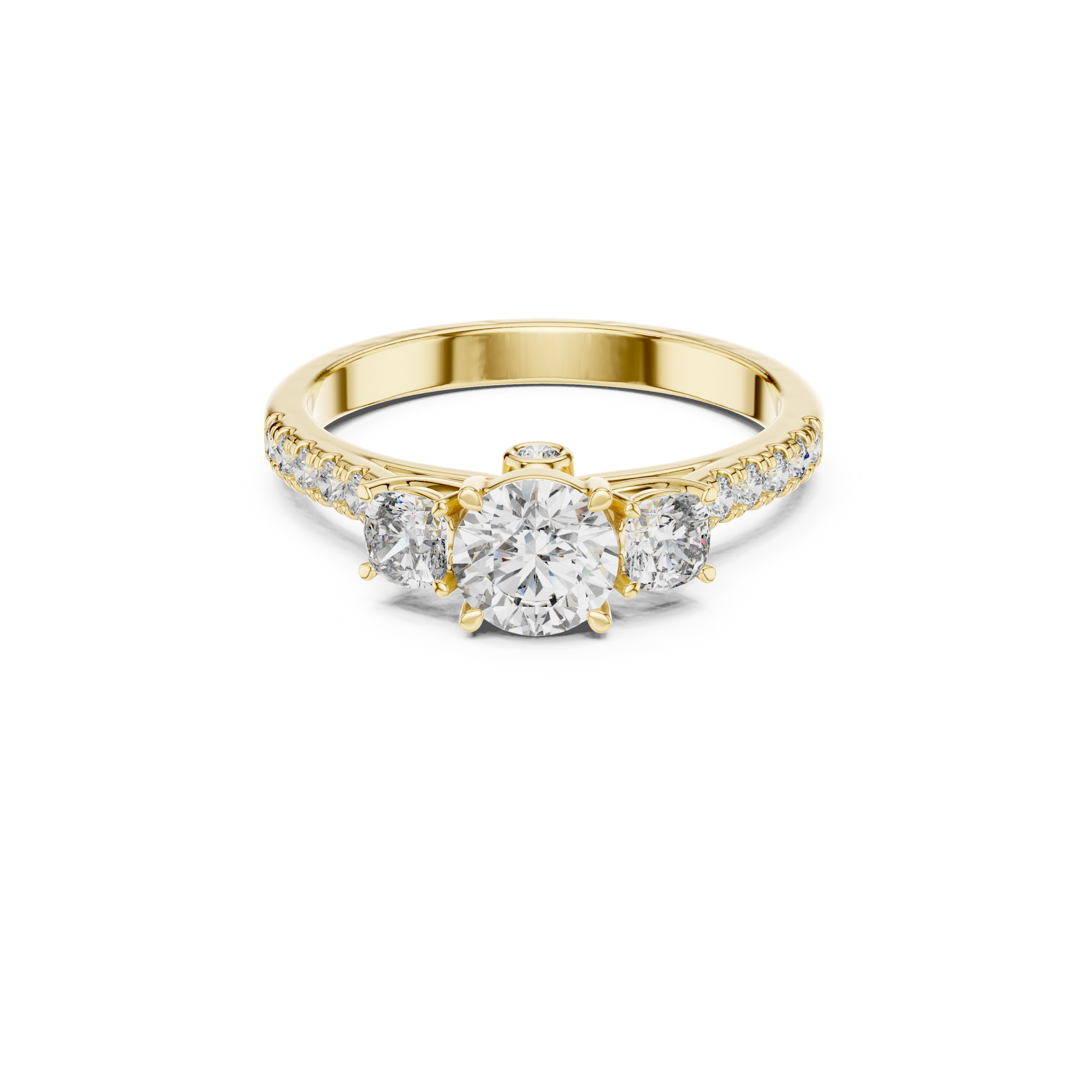 Triad Charming Lab Grown Diamond Ring