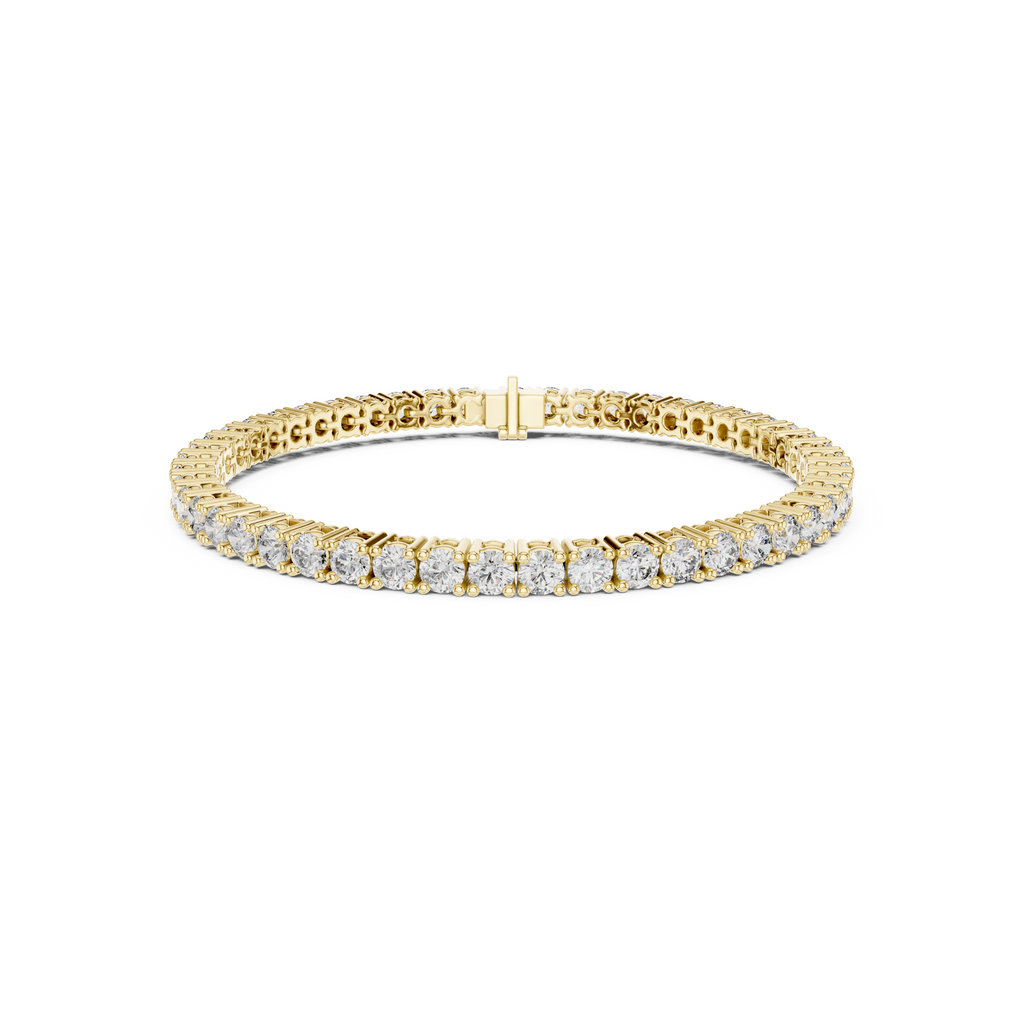 Brilliant Round Lab Grown Diamond Tennis Bracelet