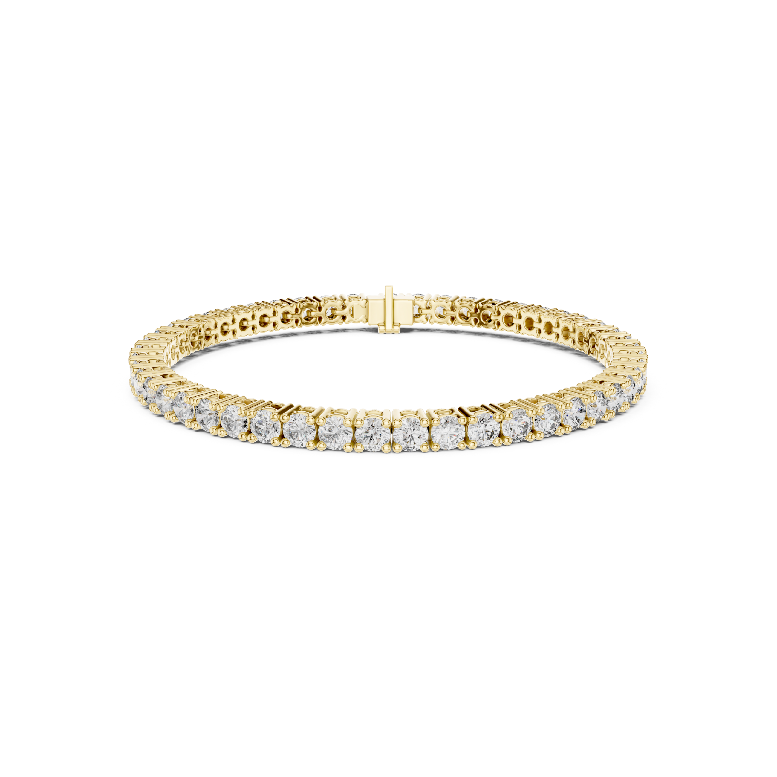 Brilliant Round Lab Grown Diamond Tennis Bracelet