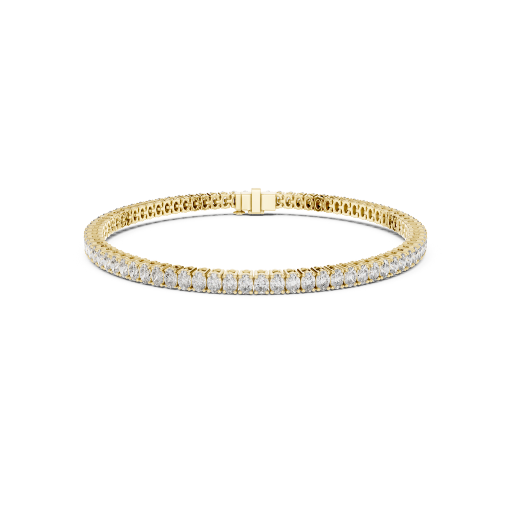 Classic Oval-Cut Lab Grown Diamond Tennis Bracelet.