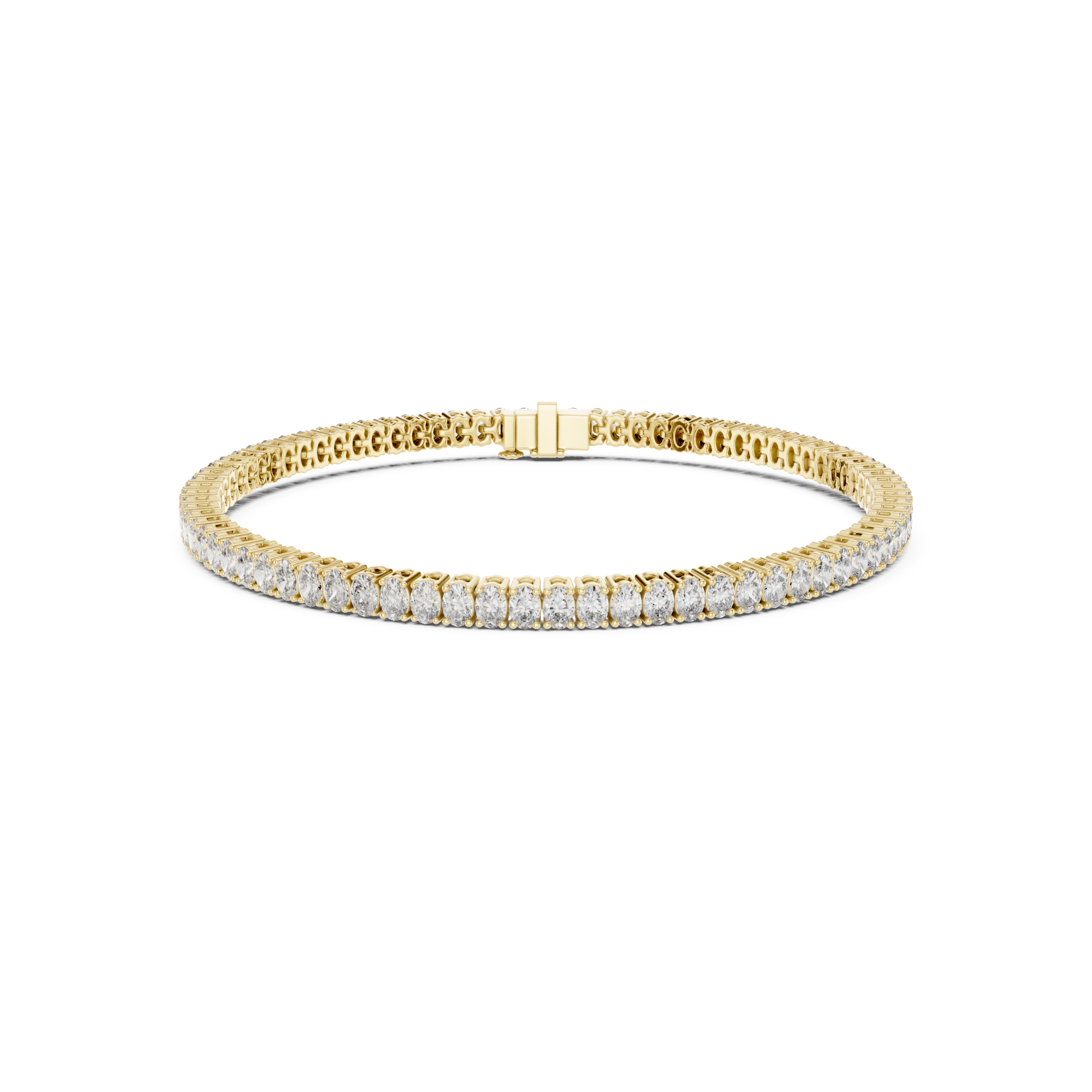 Classic Oval-Cut Lab Grown Diamond Tennis Bracelet.