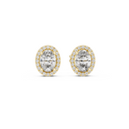 Classic Oval Cut Lab Grown Diamond Earrings