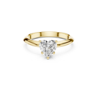 Heart-Cut Solitaire Lab Grown Diamond Ring
