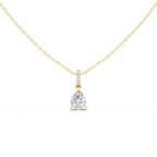 Pear Cut Solitaire Diamond Pendant
