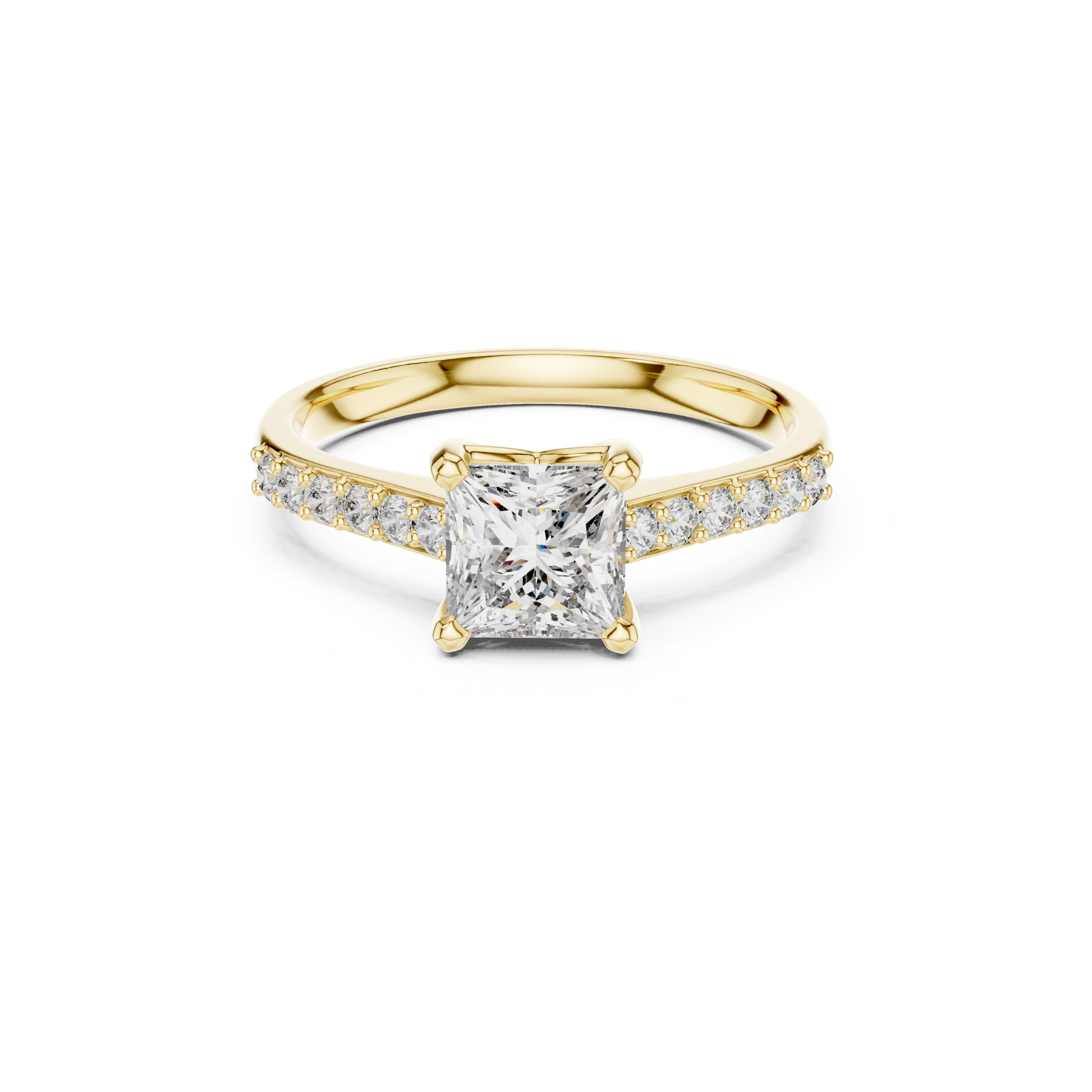 Princess-Cut Lab Grown Diamond Ring
