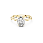 Oval-Cut Solitaire Lab Grown Diamond Ring
