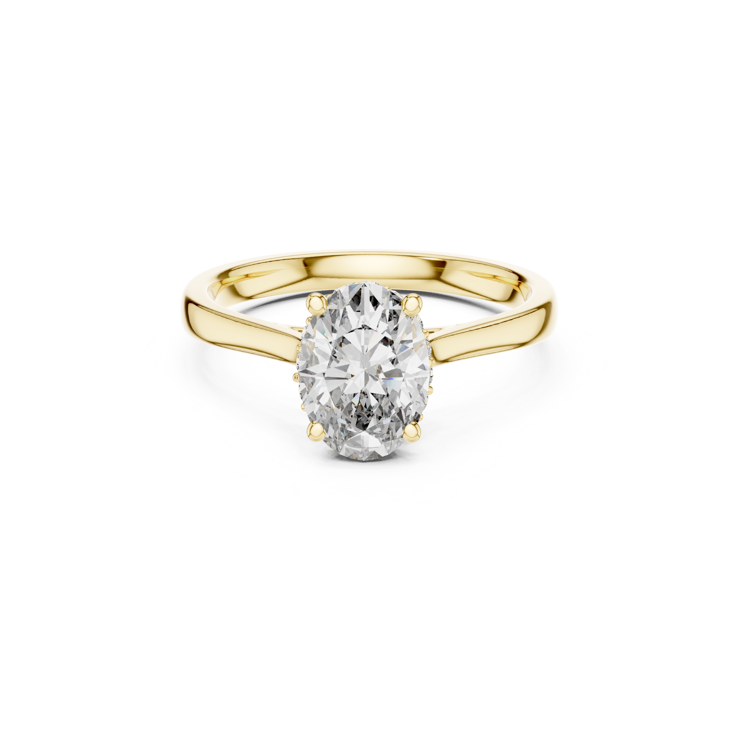 Oval-Cut Solitaire Lab Grown Diamond Ring